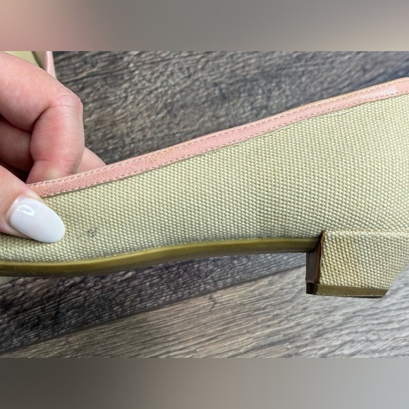 Burberry Buckle Canvas Kitty Heels - Picture 8 of 11